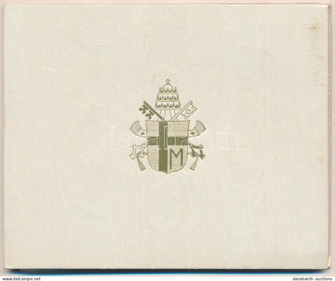 Vatikán 1979. 10L-500L (6klf) Forgalmi Sor Karton Dísztokban, Közte 500L Ag T:UNC Patina Vatican 1979. 10 Lire - 500 Lir - Unclassified