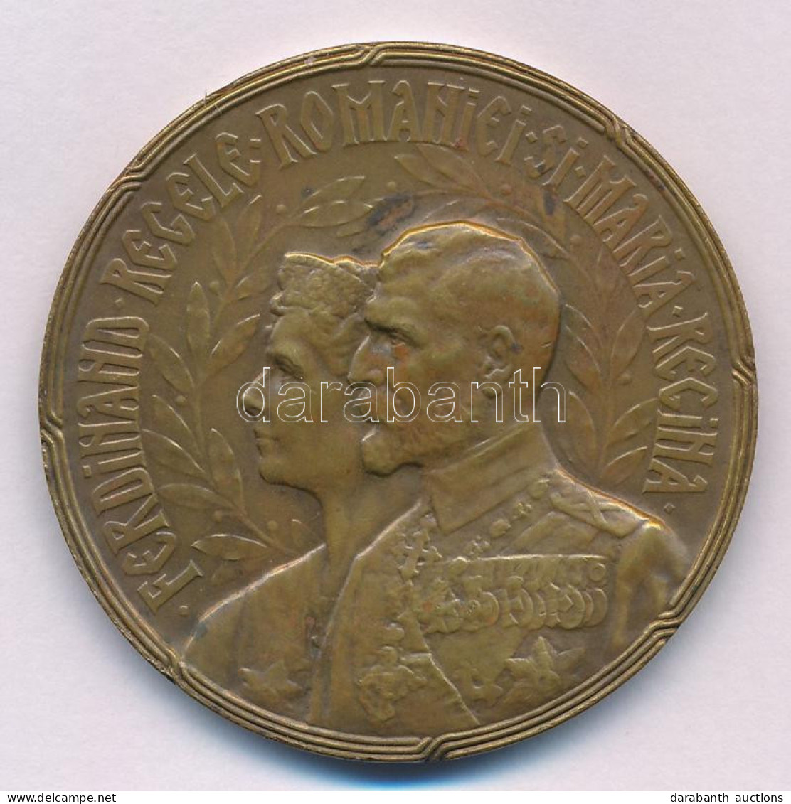 Románia 1922. "I. Ferdinánd Koronázása Gyulafehérvárott" Bronz Emlékérem. Szign.: C. Kristescu (45mm) T:AU,XF Romania 19 - Ohne Zuordnung