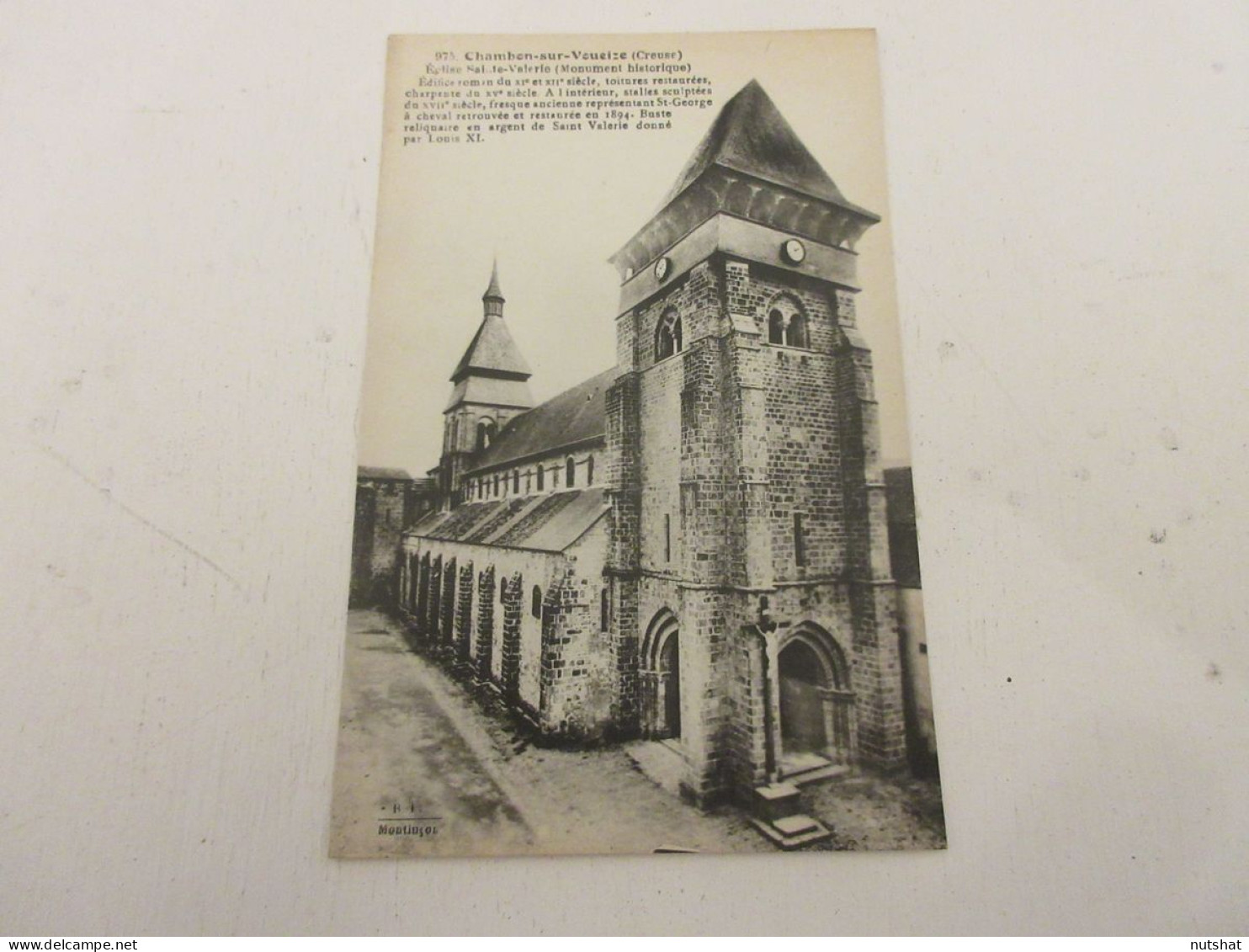 CP CARTE POSTALE CREUSE CHAMBON Sur VOUEIZE EGLISE SAINTE VALERIE VUE COMPLETE   - Chambon Sur Voueize