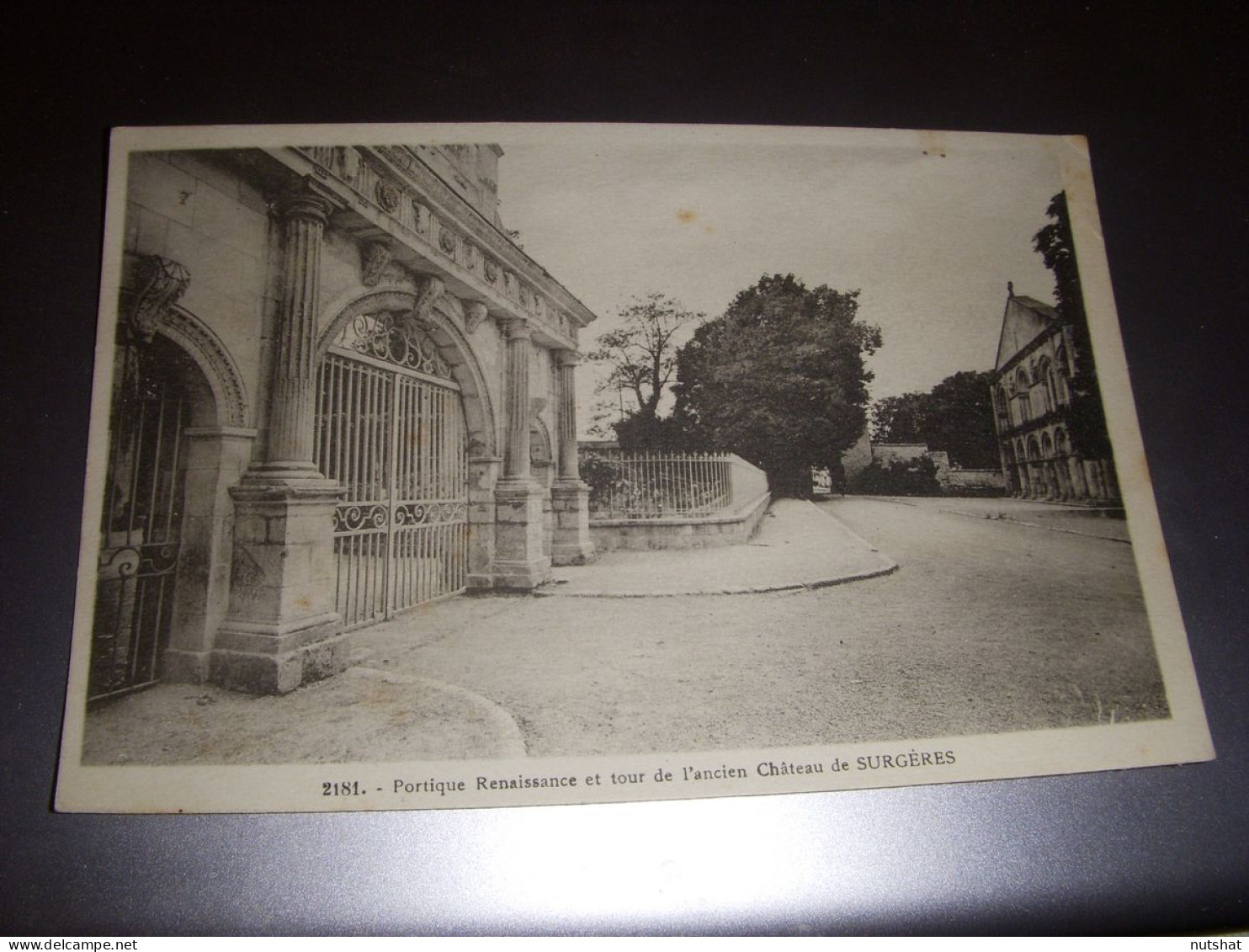 CP CARTE POSTALE CHARENTE MARITIME SURGERES CHATEAU PORTE RENAISSANCE - ECRITE - Surgères