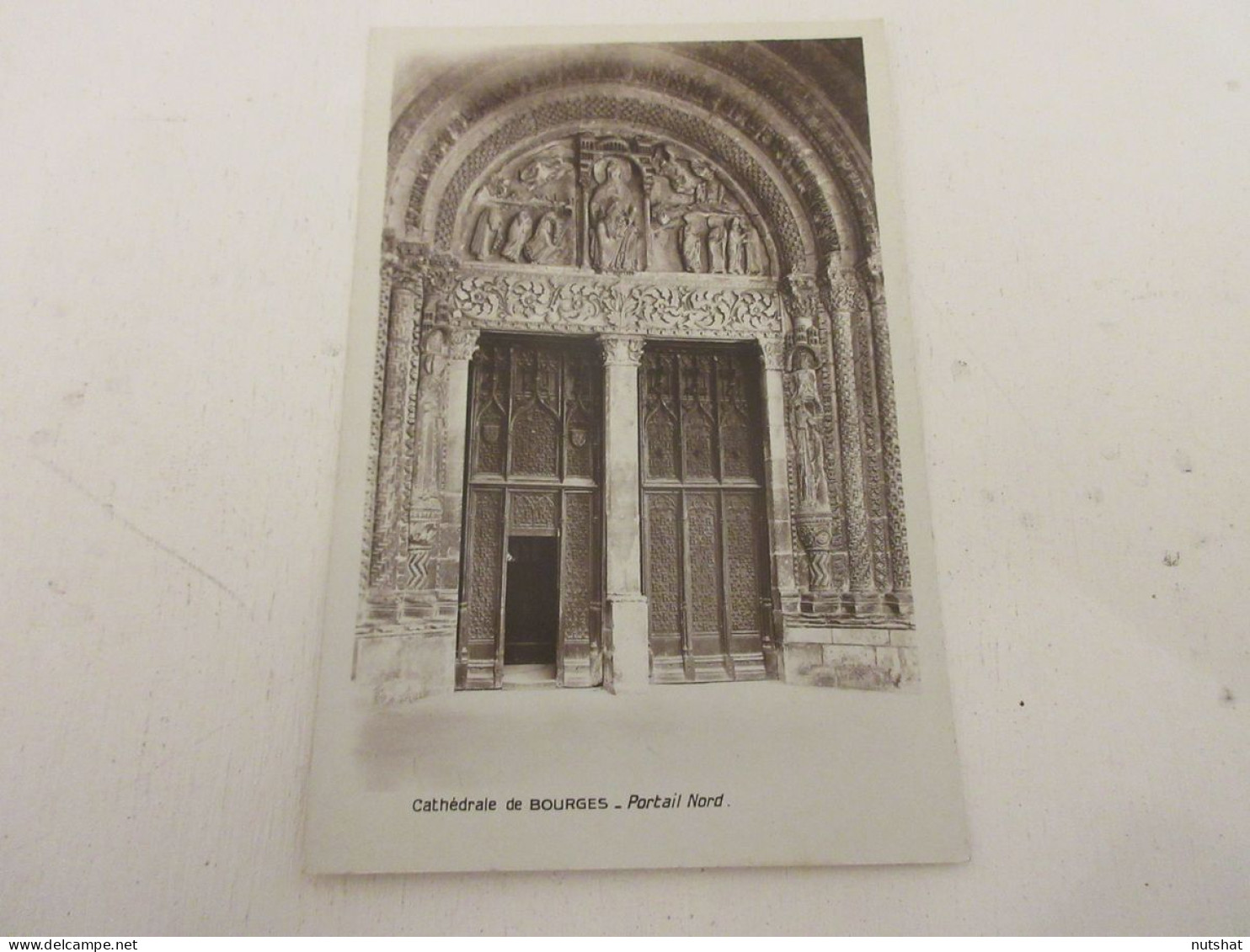 CP CARTE POSTALE CHER BOURGES CATHEDRALE PORTAIL NORD- Vierge                    - Bourges