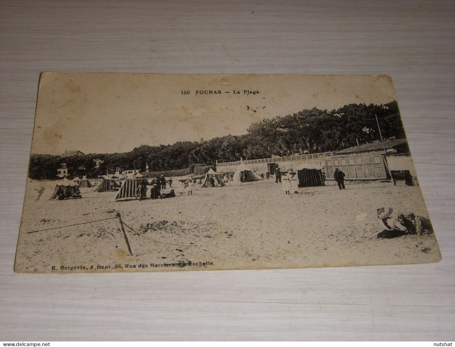 CP CARTE POSTALE CHARENTE MARITIME FOURAS La PLAGE - ECRITE En 1920 - Fouras-les-Bains