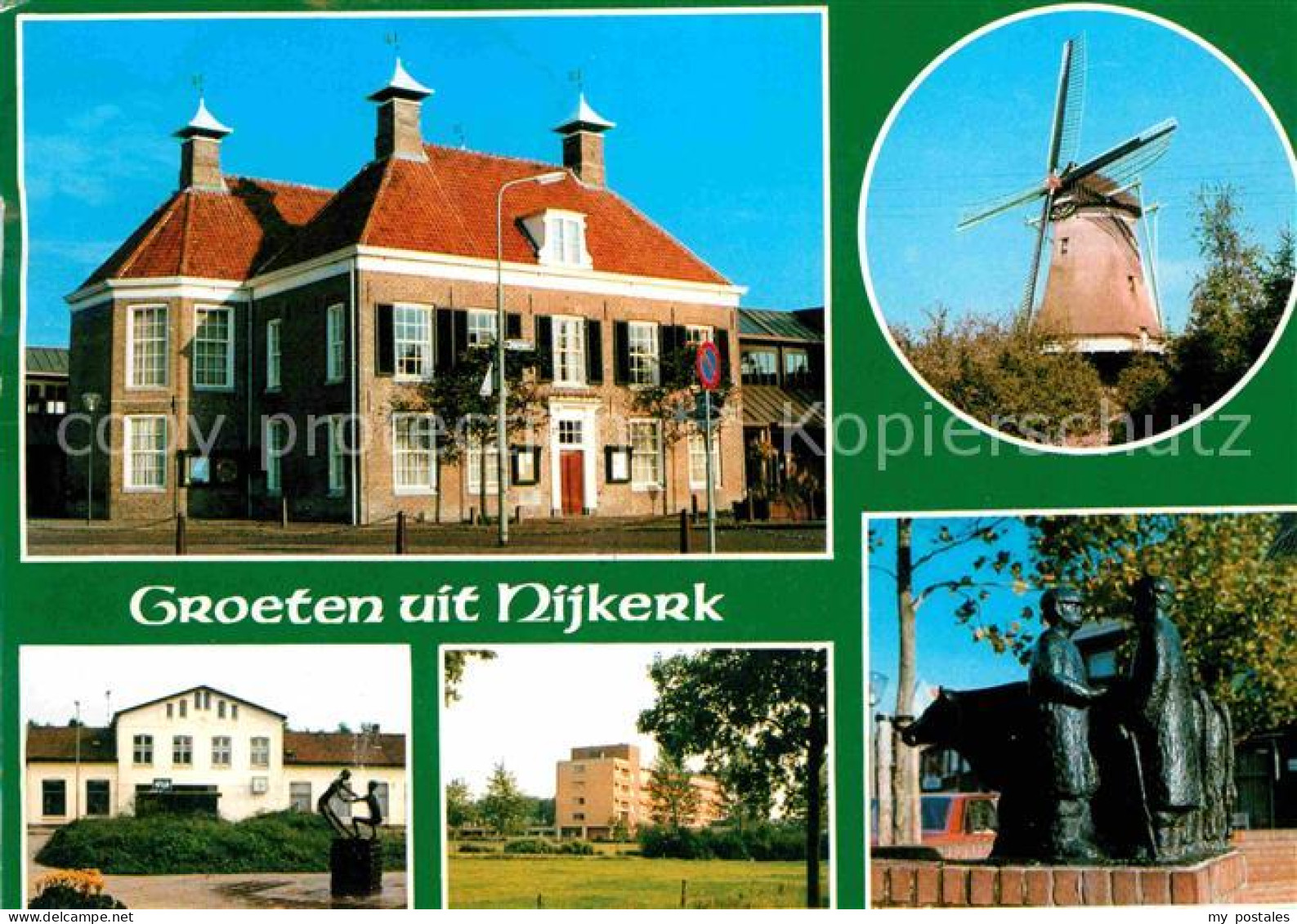 72720503 Nijkerk Windmuehlen Skulpturen Denkmal Nijkerk - Sonstige & Ohne Zuordnung