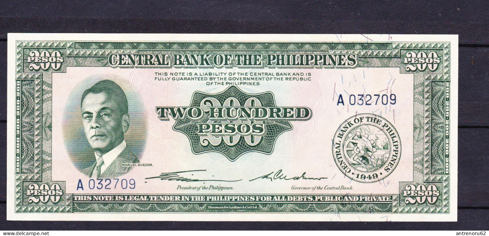 BANKNOTES-1949-PHILIPPINES-200-UNC-SEE-SCAN - Philippines