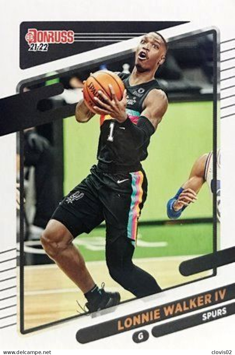 25 Lonnie Walker IV - San Antonio Spurs - Carte Panini NBA Donruss 2021-2022 - Andere & Zonder Classificatie
