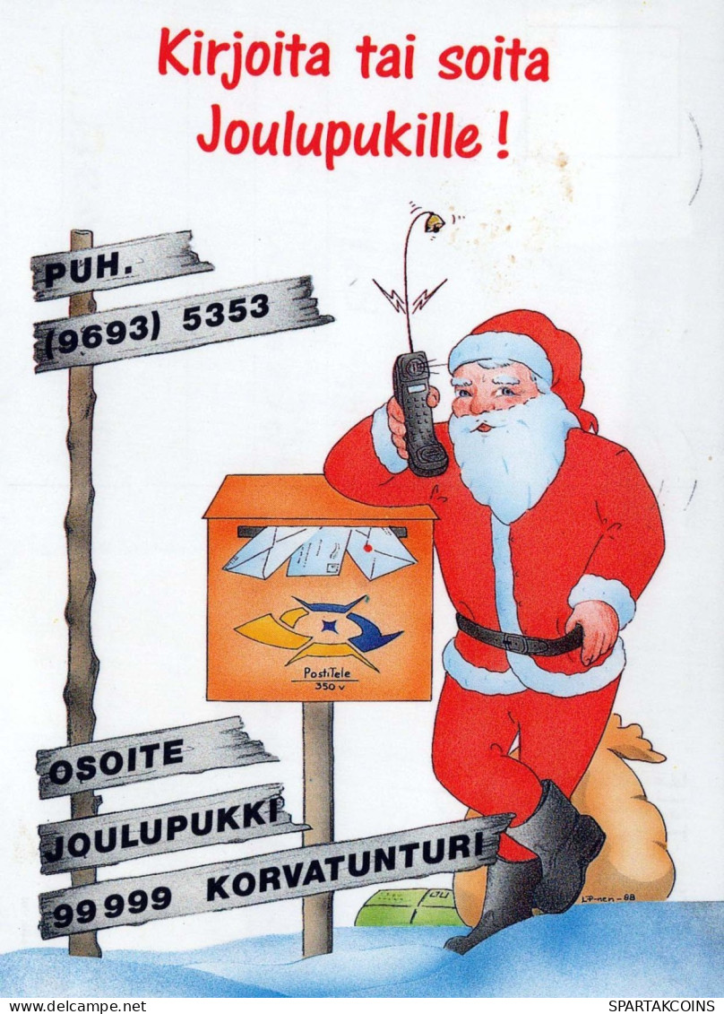 WEIHNACHTSMANN SANTA CLAUS Neujahr Weihnachten Vintage Ansichtskarte Postkarte CPSM #PAU545.DE - Santa Claus