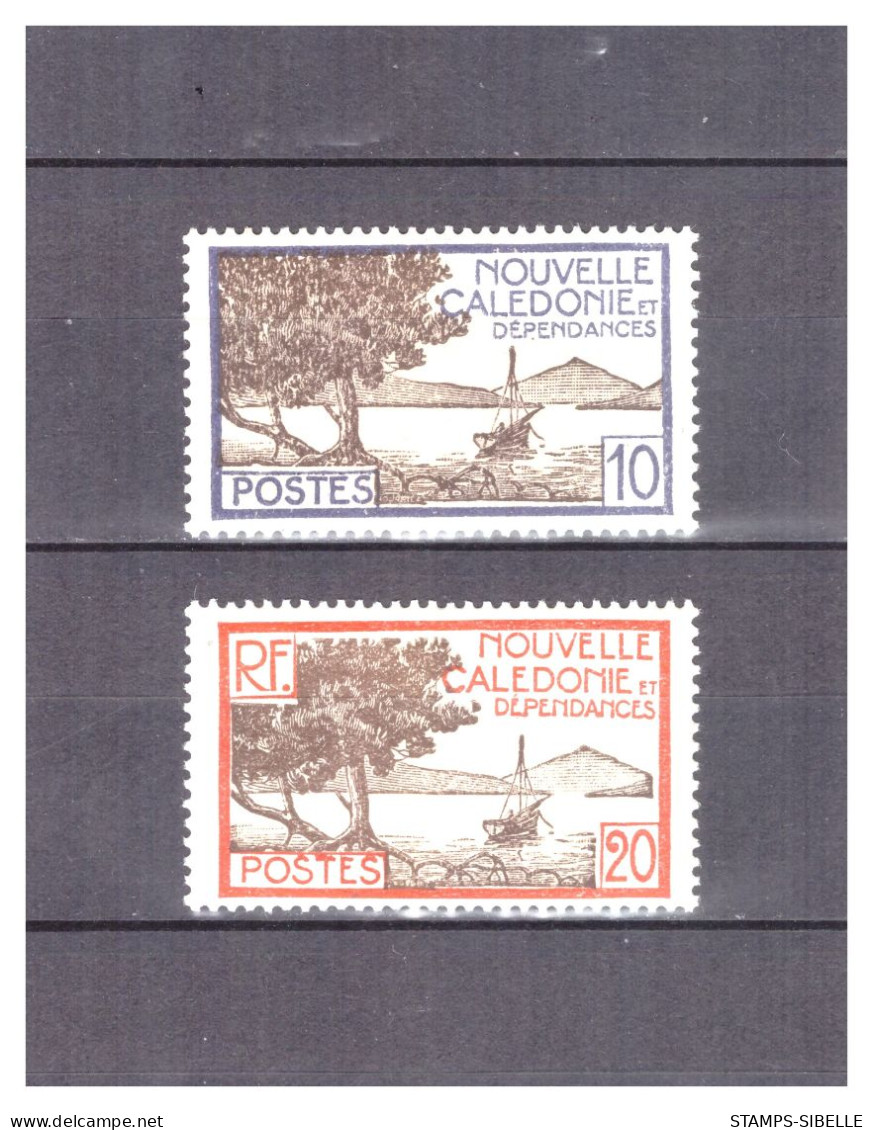 NOUVELLE  CALEDONIE   . N °  143 + 145   . 2 VALEURS  . NEUVES   * . SUPERBE . - Unused Stamps
