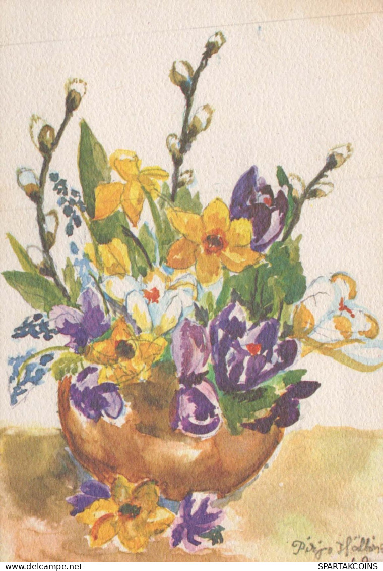 FLOWERS Vintage Ansichtskarte Postkarte CPSM #PAR018.DE - Fleurs