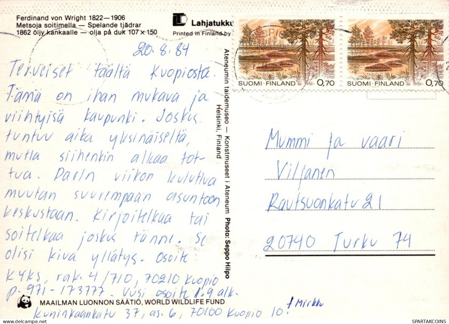 VOGEL Tier Vintage Ansichtskarte Postkarte CPSM #PAN182.DE - Vögel