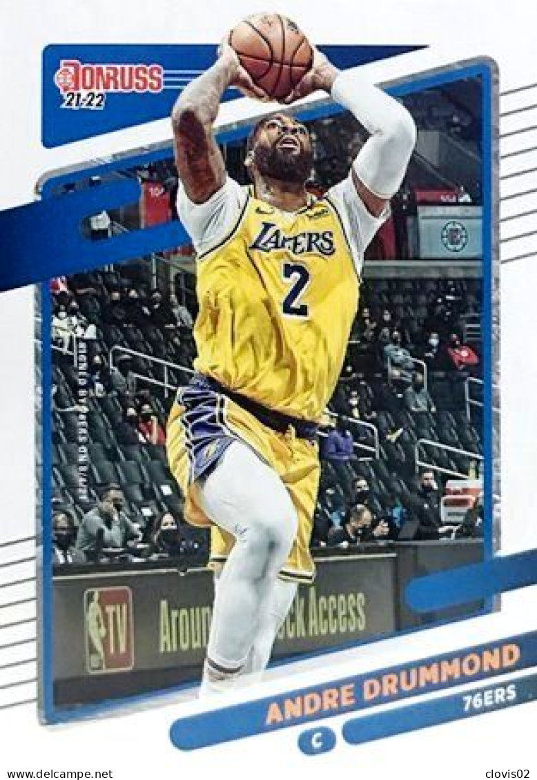 27 Andre Drummond - Philadelphia 76ers - Carte Panini NBA Donruss 2021-2022 - Sonstige & Ohne Zuordnung