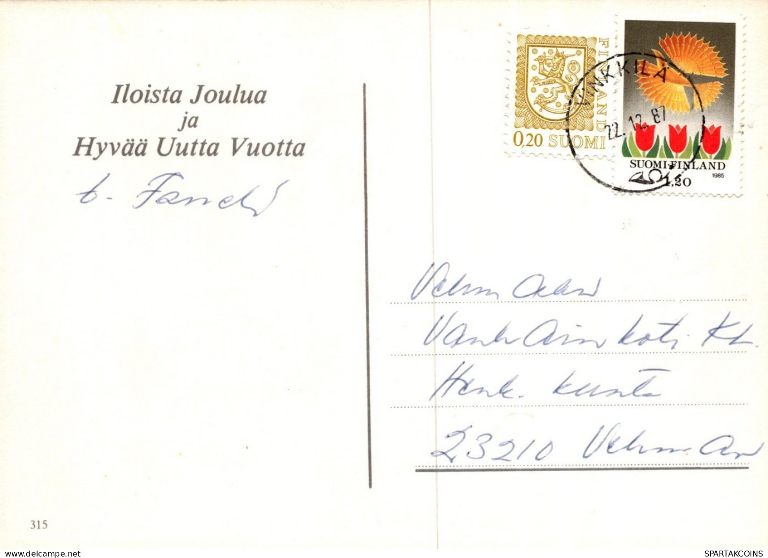 WEIHNACHTSMANN SANTA CLAUS KINDER WEIHNACHTSFERIEN Vintage Postkarte CPSM #PAK230.DE - Kerstman