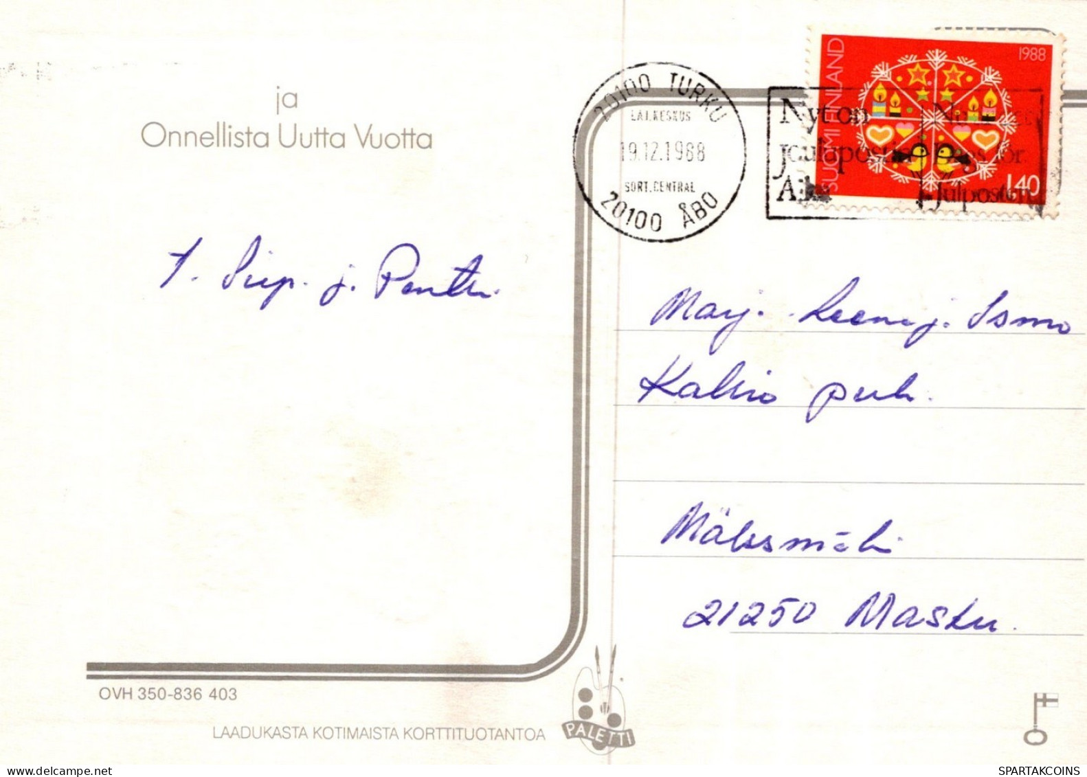 WEIHNACHTSMANN SANTA CLAUS WEIHNACHTSFERIEN Vintage Postkarte CPSM #PAK580.DE - Santa Claus