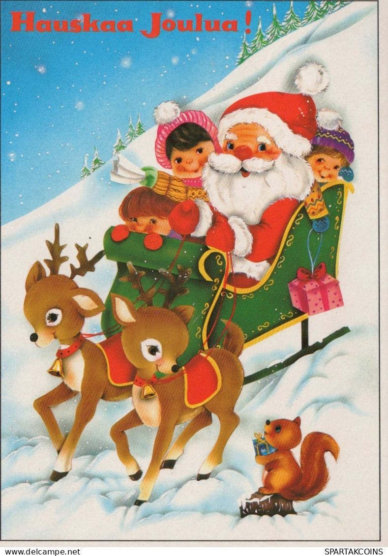 WEIHNACHTSMANN SANTA CLAUS WEIHNACHTSFERIEN Vintage Postkarte CPSM #PAJ950.DE - Santa Claus