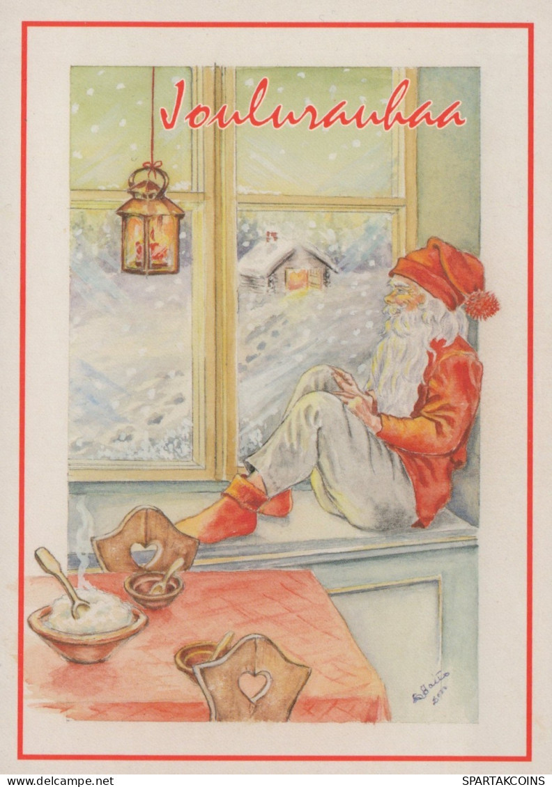 WEIHNACHTSMANN SANTA CLAUS WEIHNACHTSFERIEN Vintage Postkarte CPSM #PAK162.DE - Santa Claus