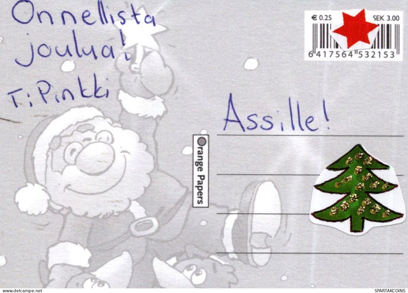 WEIHNACHTSMANN SANTA CLAUS WEIHNACHTSFERIEN Vintage Postkarte CPSMPF #PAJ400.DE - Santa Claus