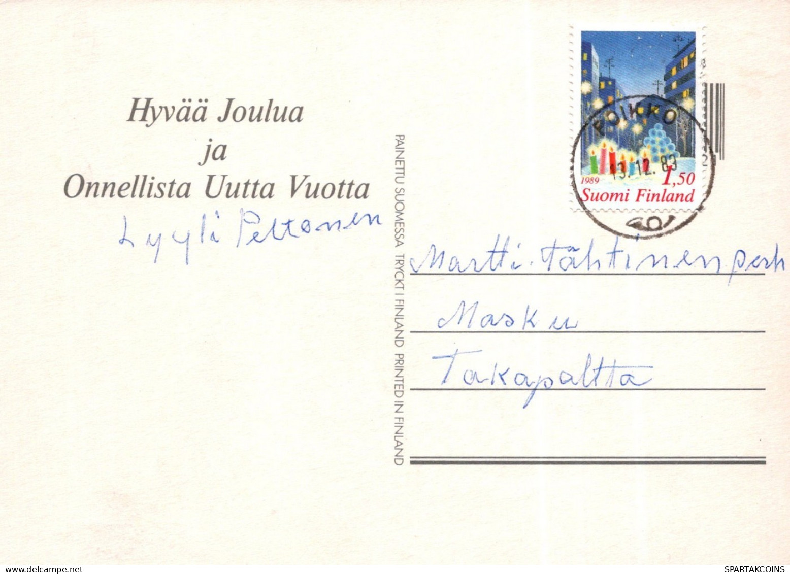 WEIHNACHTSMANN SANTA CLAUS WEIHNACHTSFERIEN Vintage Postkarte CPSM #PAJ670.DE - Santa Claus
