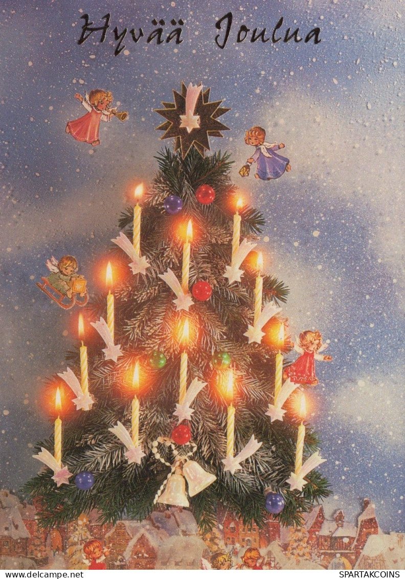 ENGEL WEIHNACHTSFERIEN Feiern & Feste Vintage Ansichtskarte Postkarte CPSM #PAH459.DE - Engel