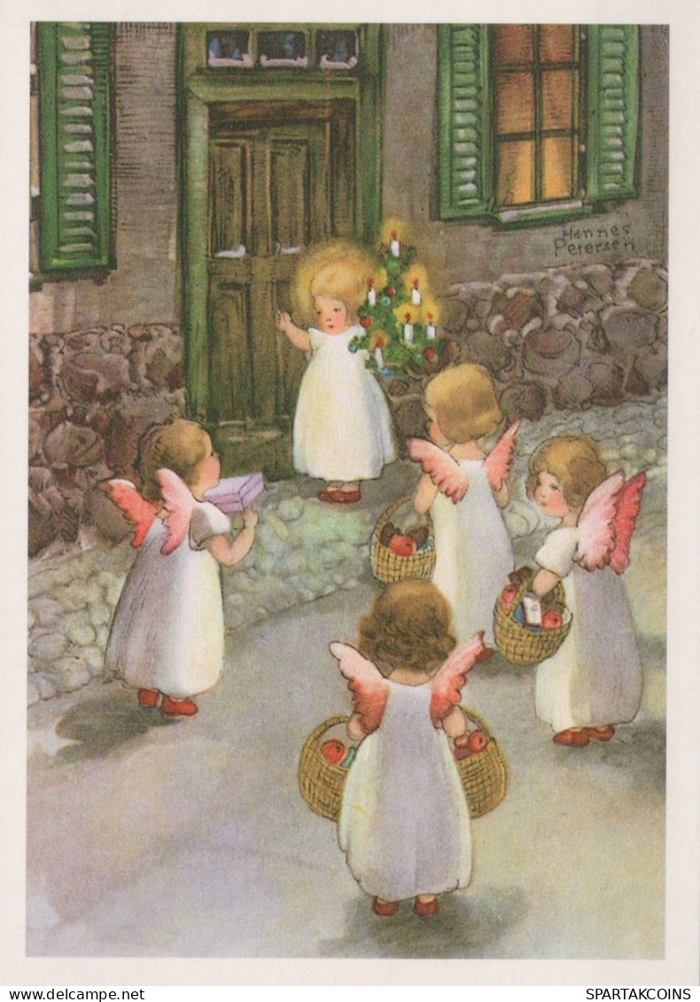 ENGEL WEIHNACHTSFERIEN Feiern & Feste Vintage Ansichtskarte Postkarte CPSM #PAG885.DE - Angels