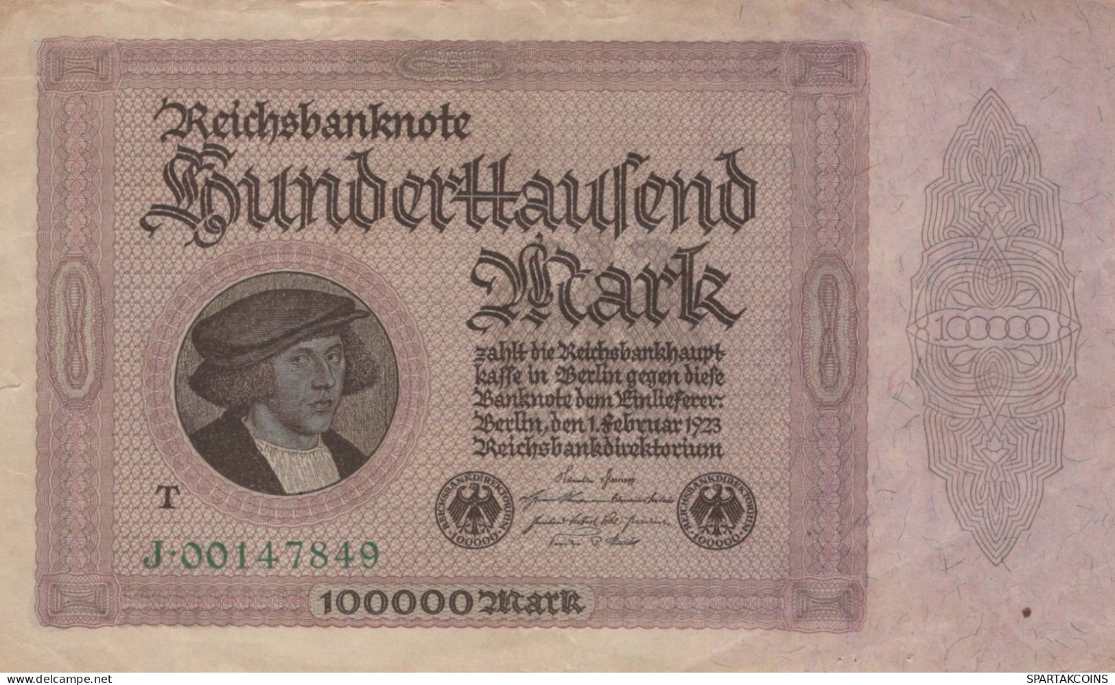 100000 MARK 1923 Stadt BERLIN DEUTSCHLAND Papiergeld Banknote #PL134 - [11] Local Banknote Issues
