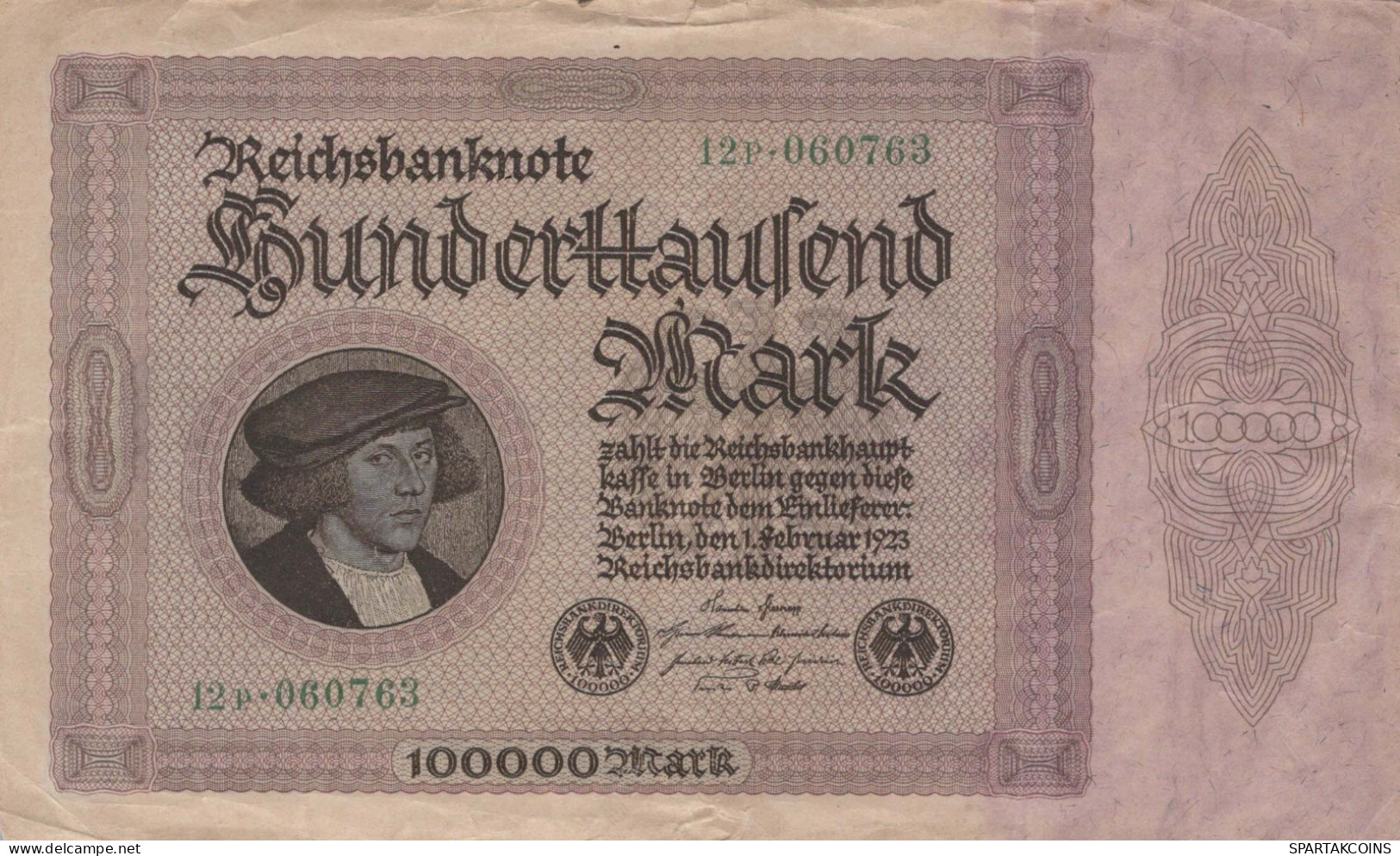 100000 MARK 1923 Stadt BERLIN DEUTSCHLAND Papiergeld Banknote #PL132 - [11] Local Banknote Issues
