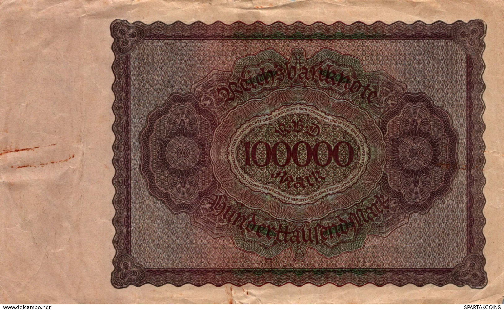 100000 MARK 1923 Stadt BERLIN DEUTSCHLAND Papiergeld Banknote #PL132 - [11] Local Banknote Issues