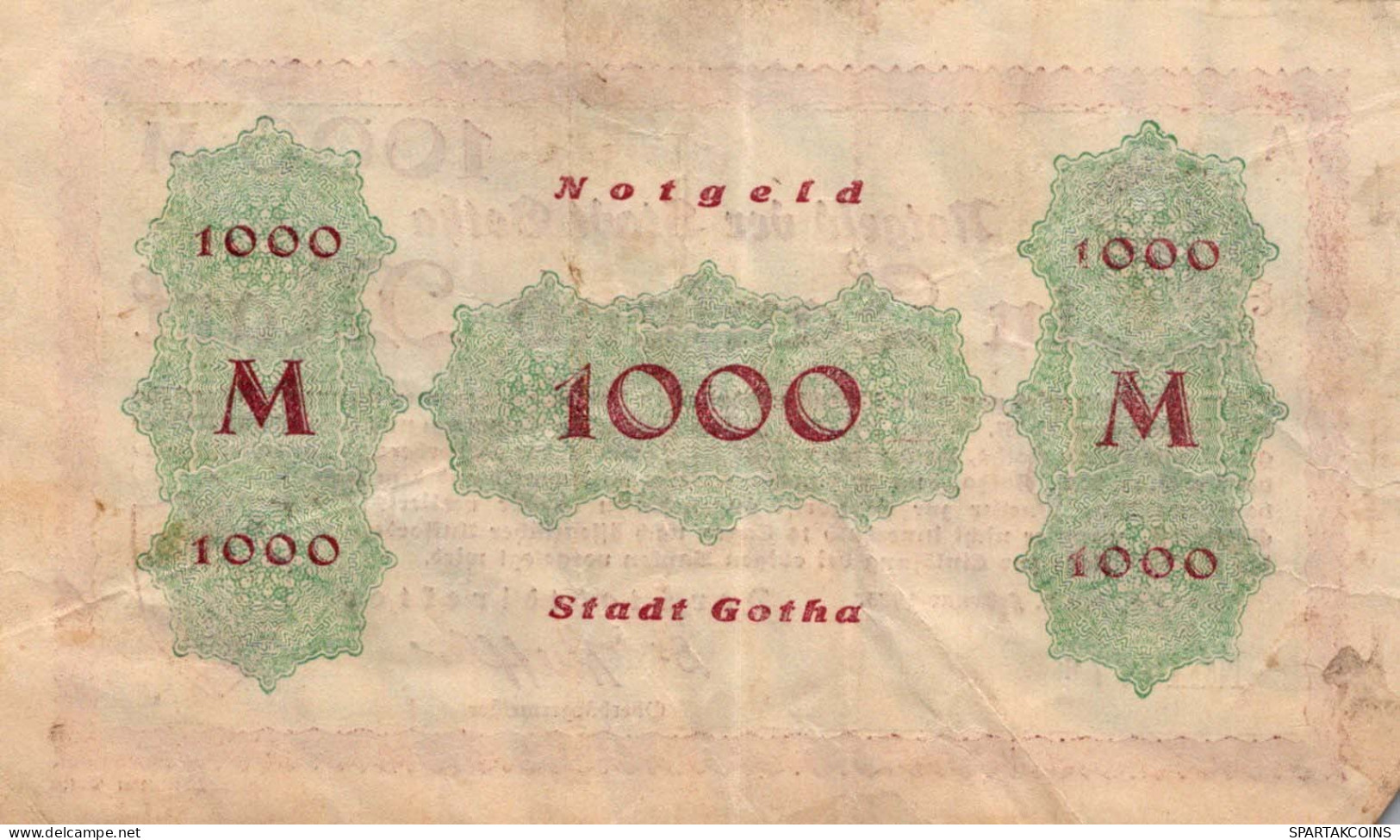 10000 MARK 1923 Stadt GOTHA Thuringia DEUTSCHLAND Notgeld Papiergeld Banknote #PK968 - [11] Emissions Locales