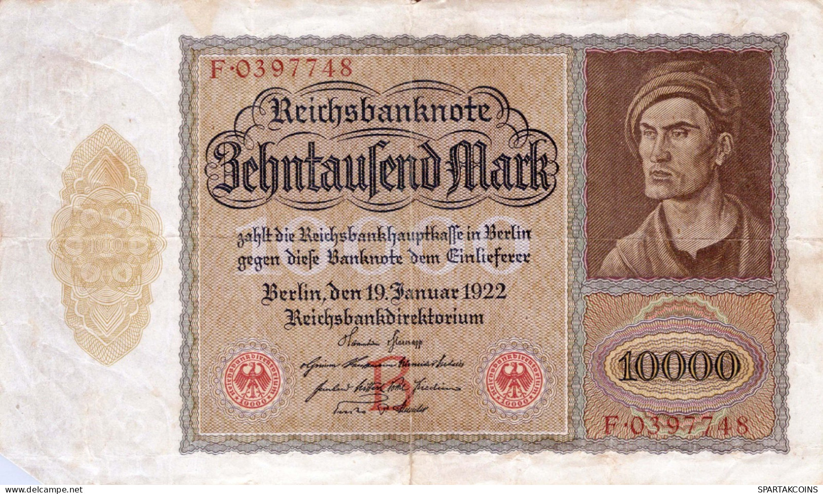 10000 MARK 1922 Stadt BERLIN DEUTSCHLAND Papiergeld Banknote #PL332 - [11] Emissions Locales