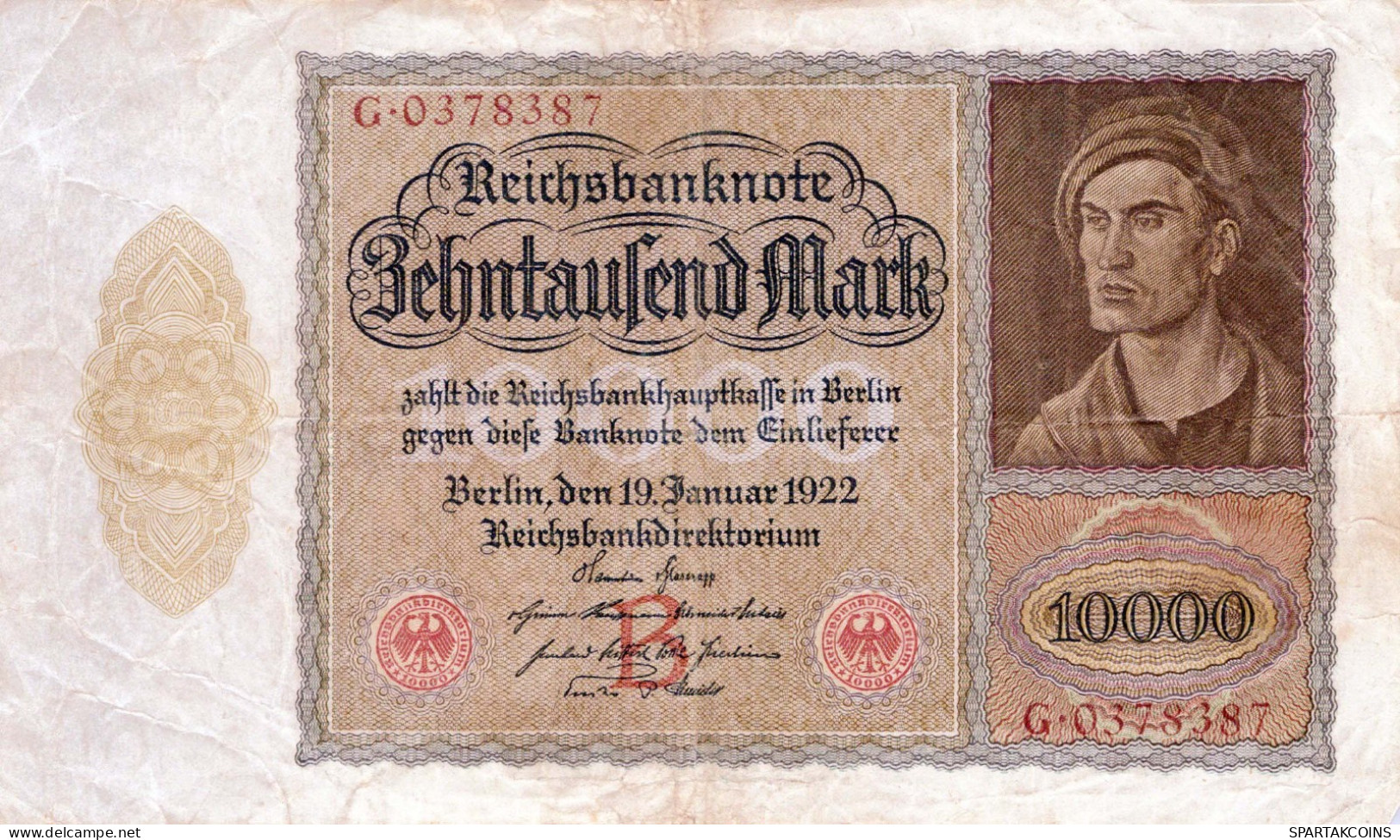 10000 MARK 1922 Stadt BERLIN DEUTSCHLAND Papiergeld Banknote #PL331 - [11] Emissions Locales