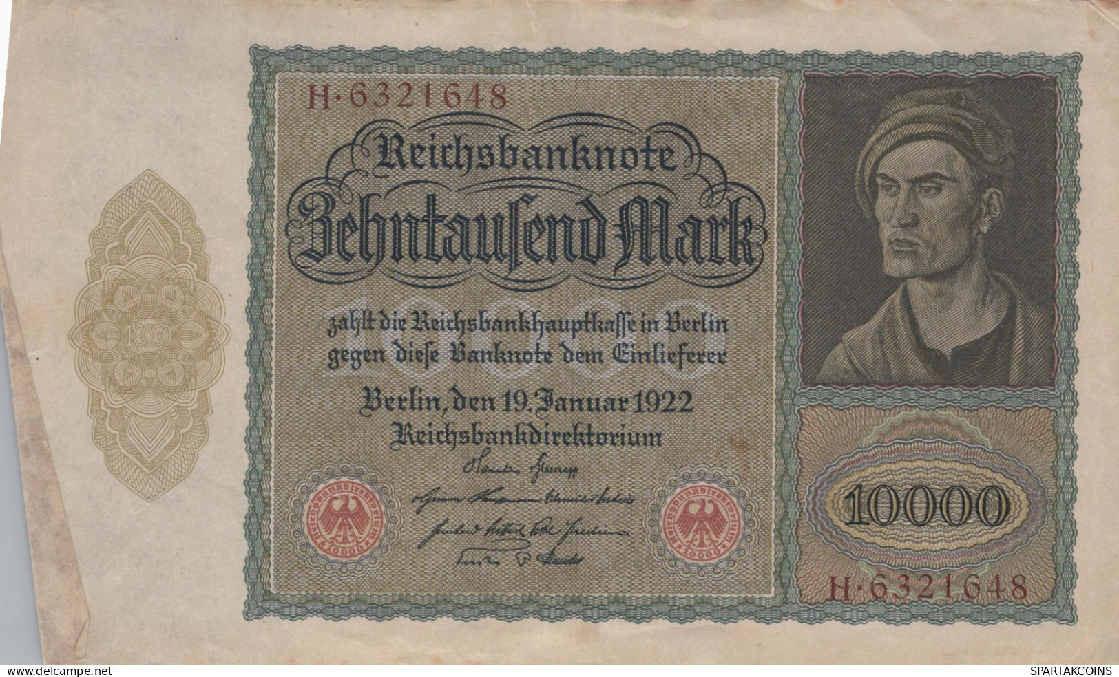 10000 MARK 1922 Stadt BERLIN DEUTSCHLAND Papiergeld Banknote #PL161 - [11] Emissions Locales