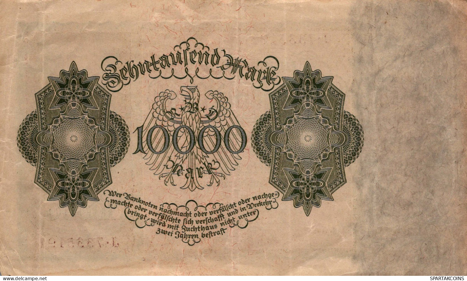 10000 MARK 1922 Stadt BERLIN DEUTSCHLAND Papiergeld Banknote #PL159 - [11] Emissions Locales