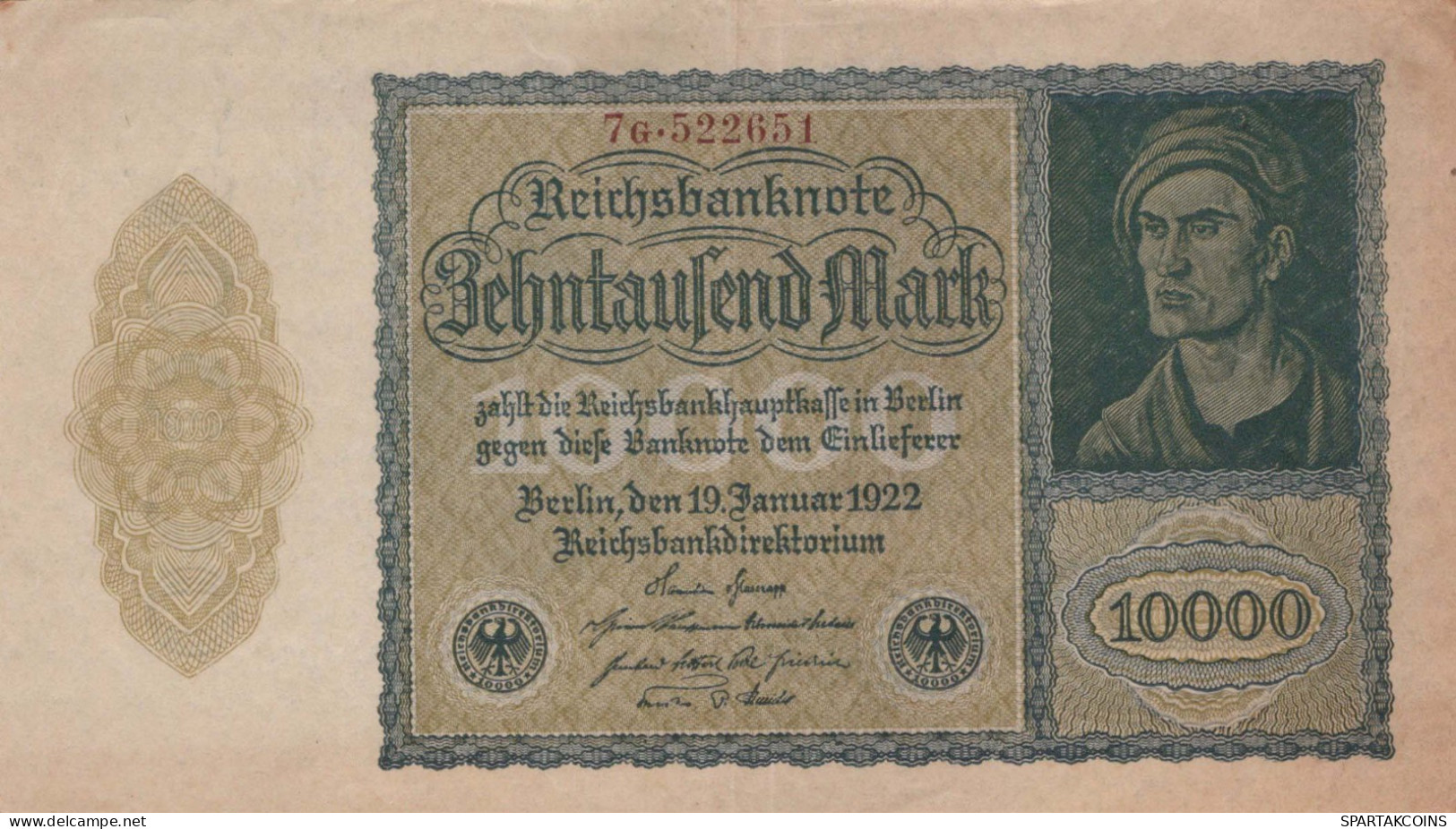 10000 MARK 1922 Stadt BERLIN DEUTSCHLAND Papiergeld Banknote #PL130 - [11] Emissions Locales