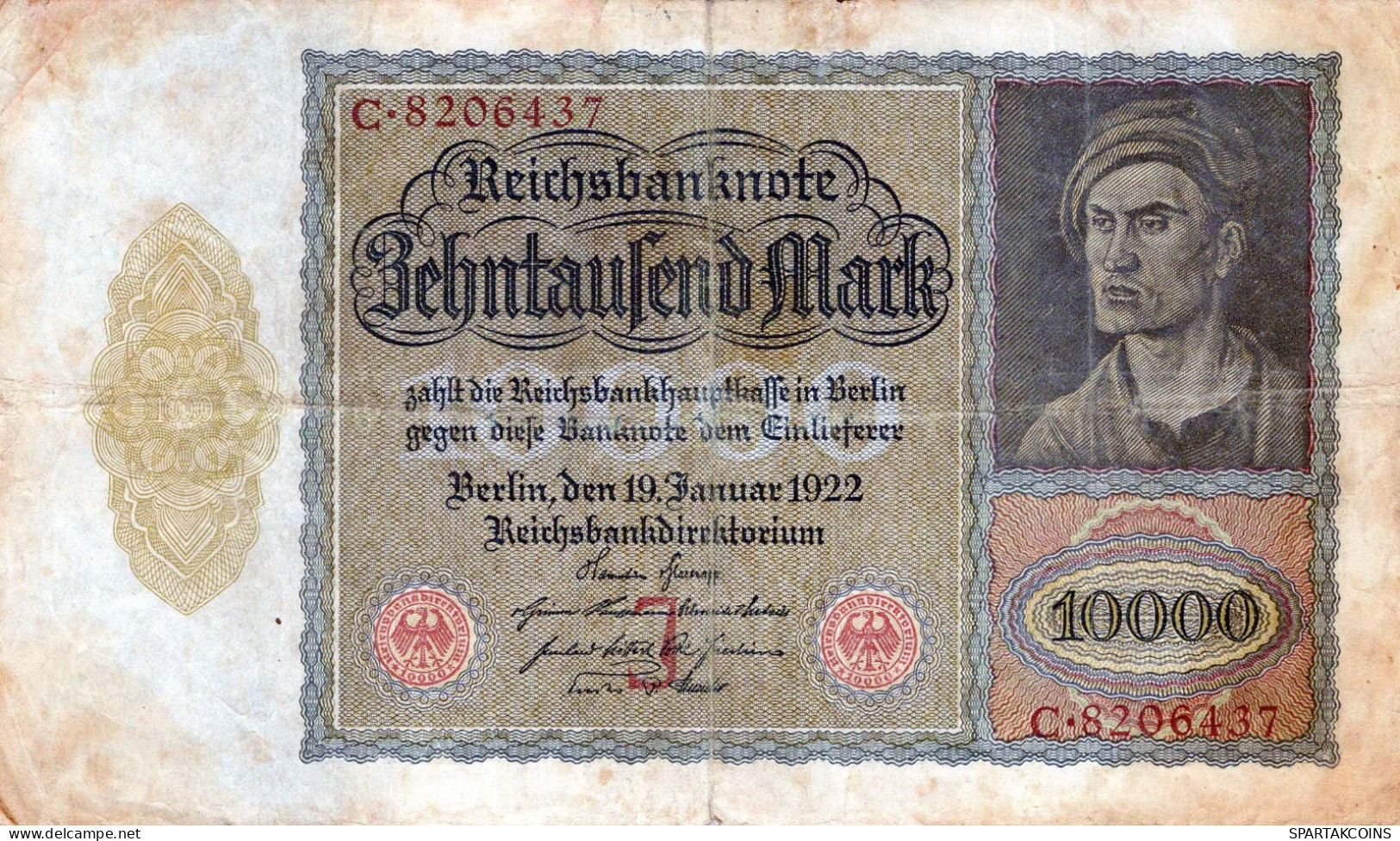 10000 MARK 1922 Stadt BERLIN DEUTSCHLAND Papiergeld Banknote #PL155 - [11] Emissions Locales