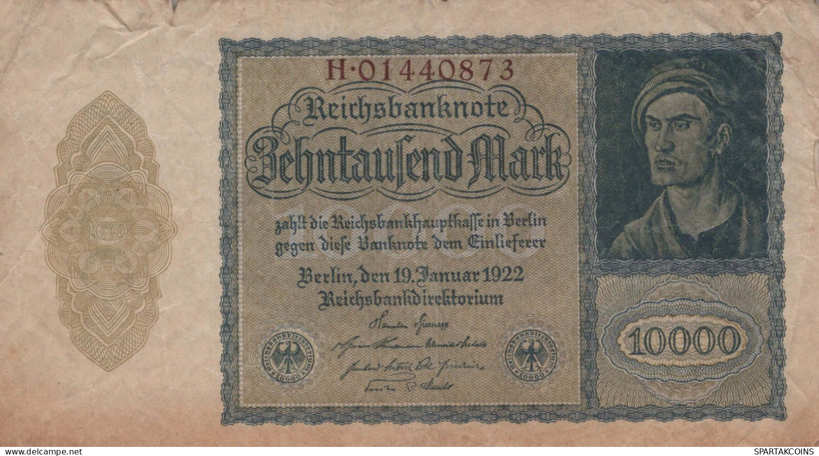 10000 MARK 1922 Stadt BERLIN DEUTSCHLAND Papiergeld Banknote #PL129 - [11] Emissions Locales