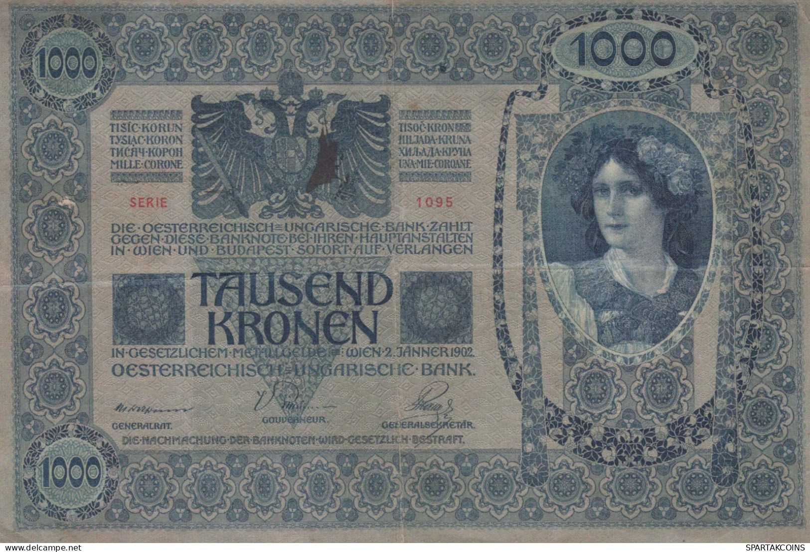 10000 KRONEN 1902 Österreich Papiergeld Banknote #PL324 - [11] Emissions Locales