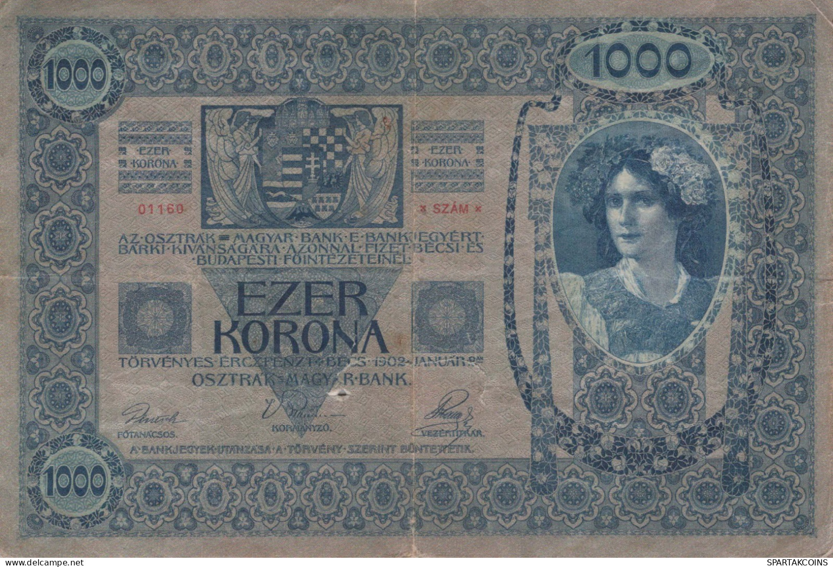 10000 KRONEN 1902 Österreich Papiergeld Banknote #PL322 - [11] Emissions Locales
