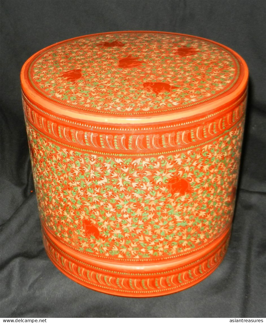 Antique Burma  Royalty 4-piece Museum Quality Betel Box Intricate Work - Aziatische Kunst
