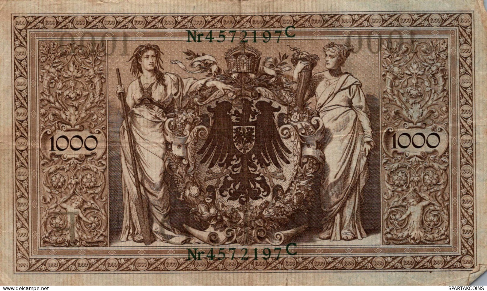 1000 MARK 1910 DEUTSCHLAND Papiergeld Banknote #PL374 - [11] Lokale Uitgaven
