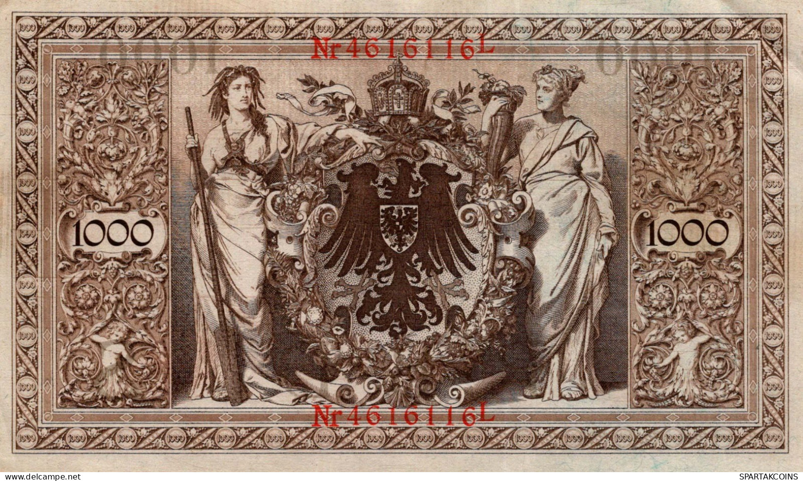 1000 MARK 1910 DEUTSCHLAND Papiergeld Banknote #PL366 - Lokale Ausgaben