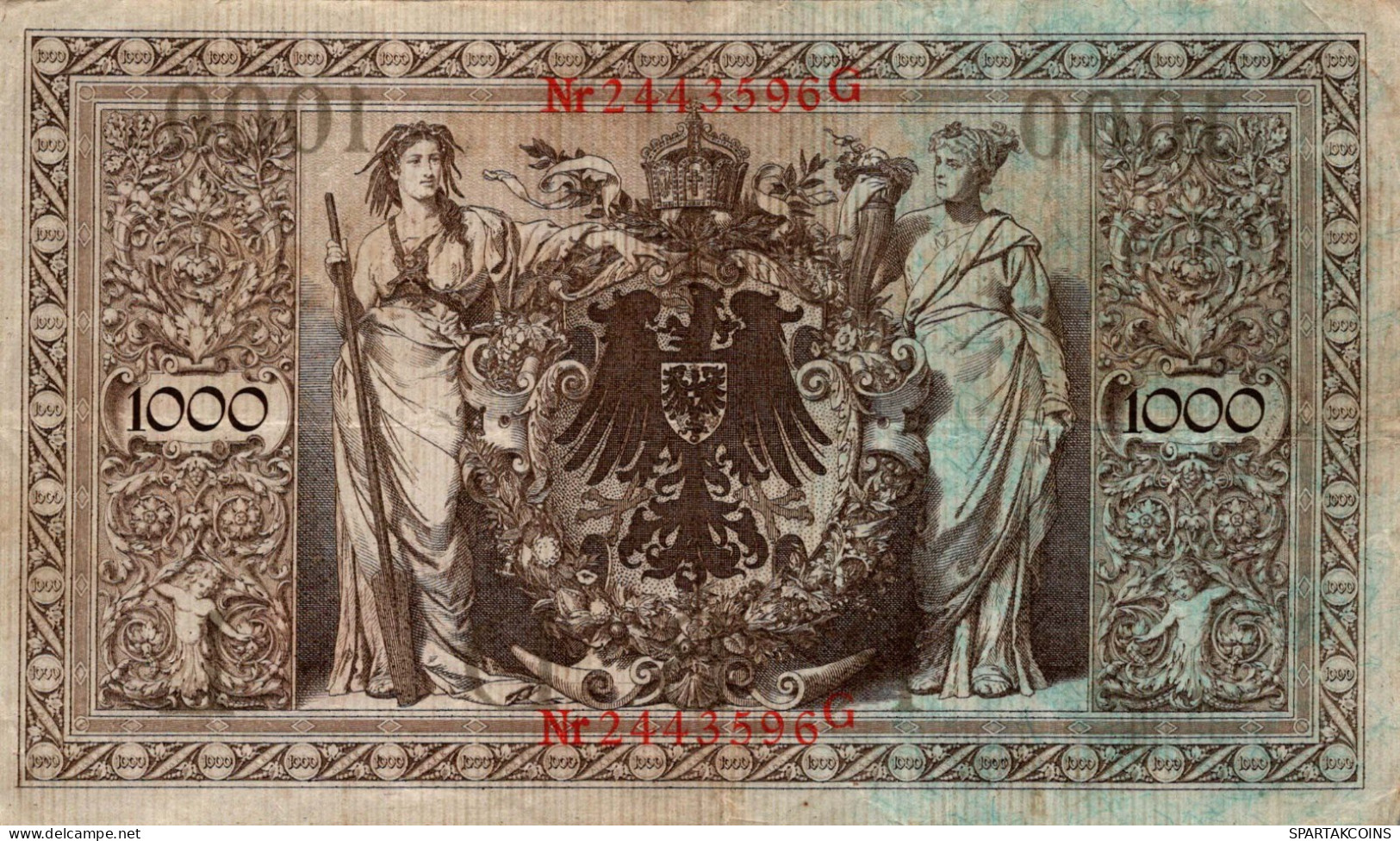 1000 MARK 1910 DEUTSCHLAND Papiergeld Banknote #PL365 - Lokale Ausgaben