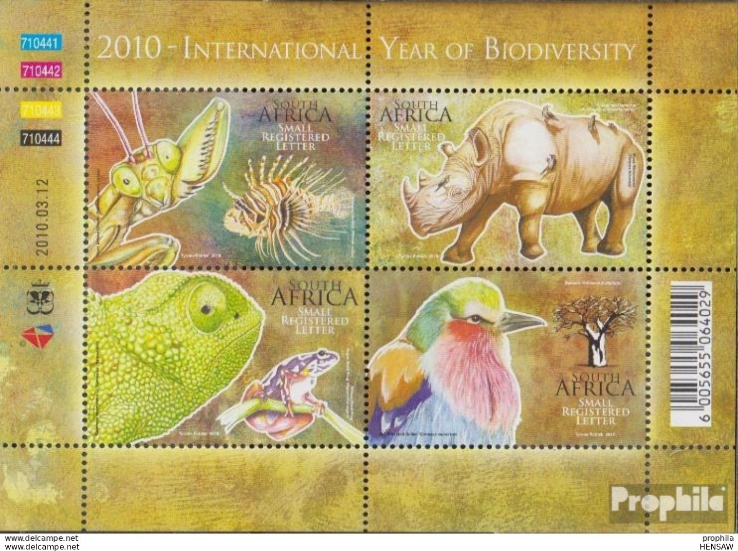 South Africa - 2010 SA International Year Of Biodiversity - MNH - Nuovi