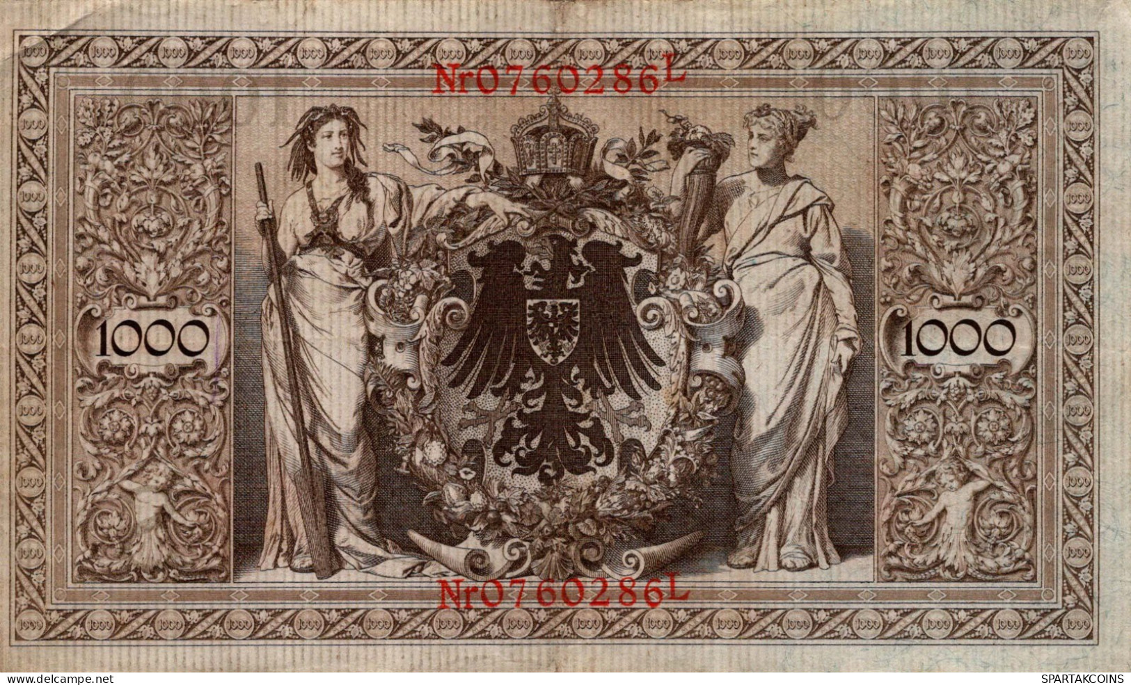 1000 MARK 1910 DEUTSCHLAND Papiergeld Banknote #PL360 - Lokale Ausgaben