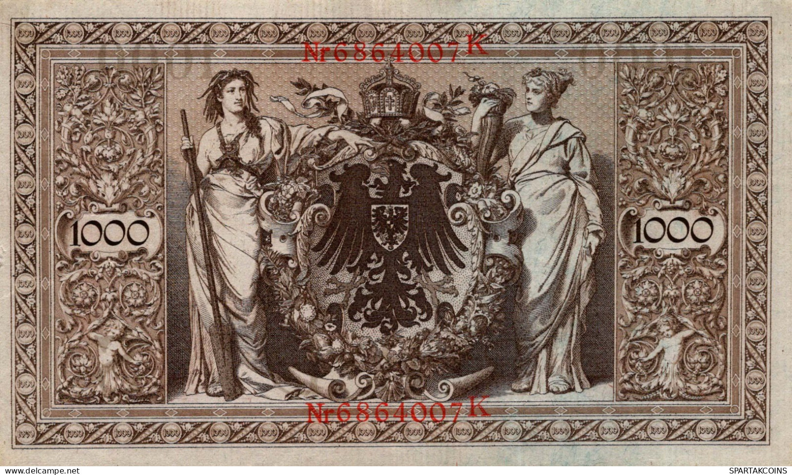 1000 MARK 1910 DEUTSCHLAND Papiergeld Banknote #PL343 - [11] Emissions Locales