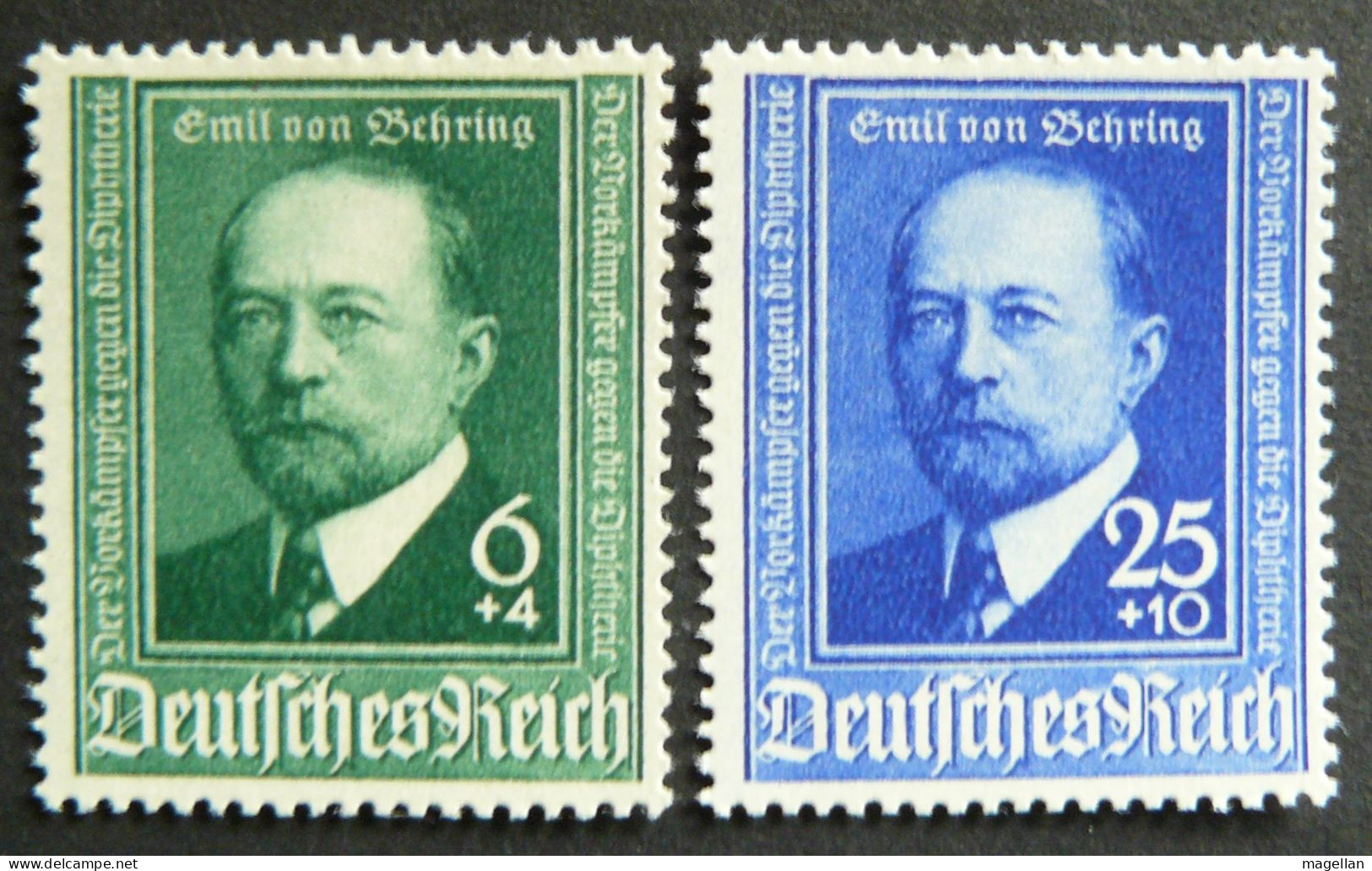 Allemagne - Deutsches Reich (III Reich) - Mi. 760 I /761 - Yv. 684/685 Neufs ** (MNH) - Abart - Variété - Variedades & Curiosidades