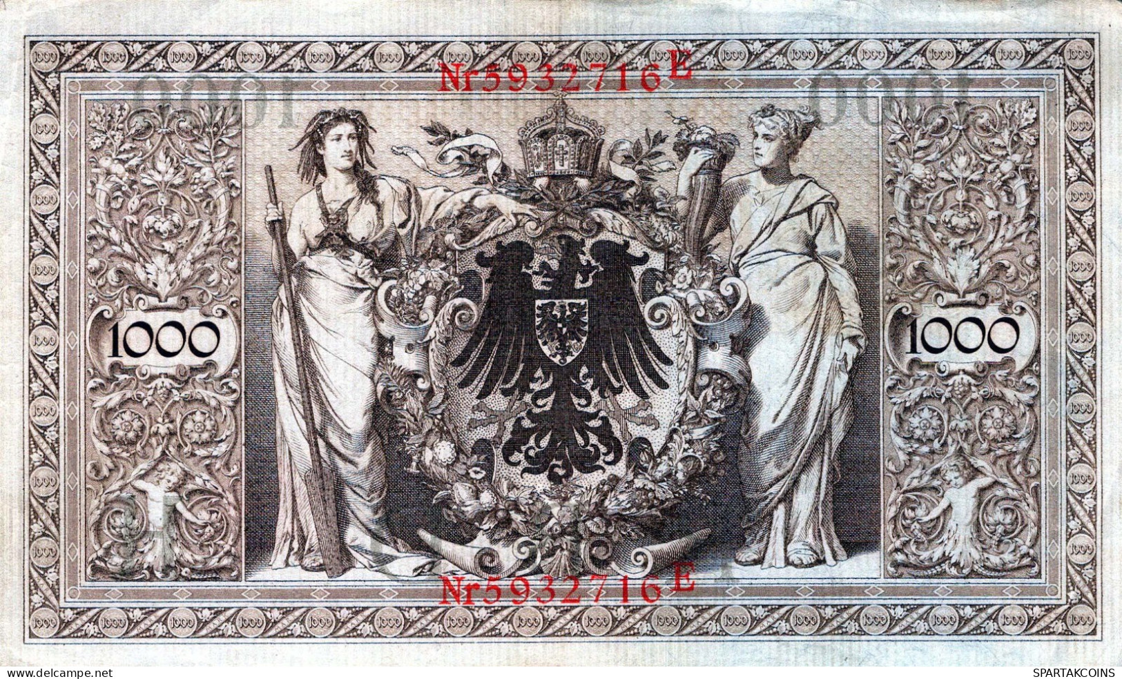 1000 MARK 1910 DEUTSCHLAND Papiergeld Banknote #PL304 - [11] Lokale Uitgaven