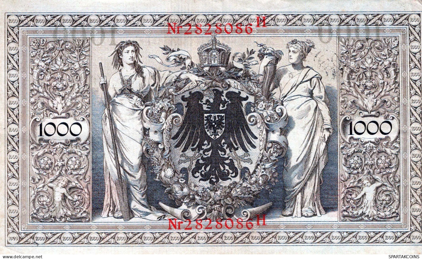 1000 MARK 1910 DEUTSCHLAND Papiergeld Banknote #PL300 - [11] Lokale Uitgaven