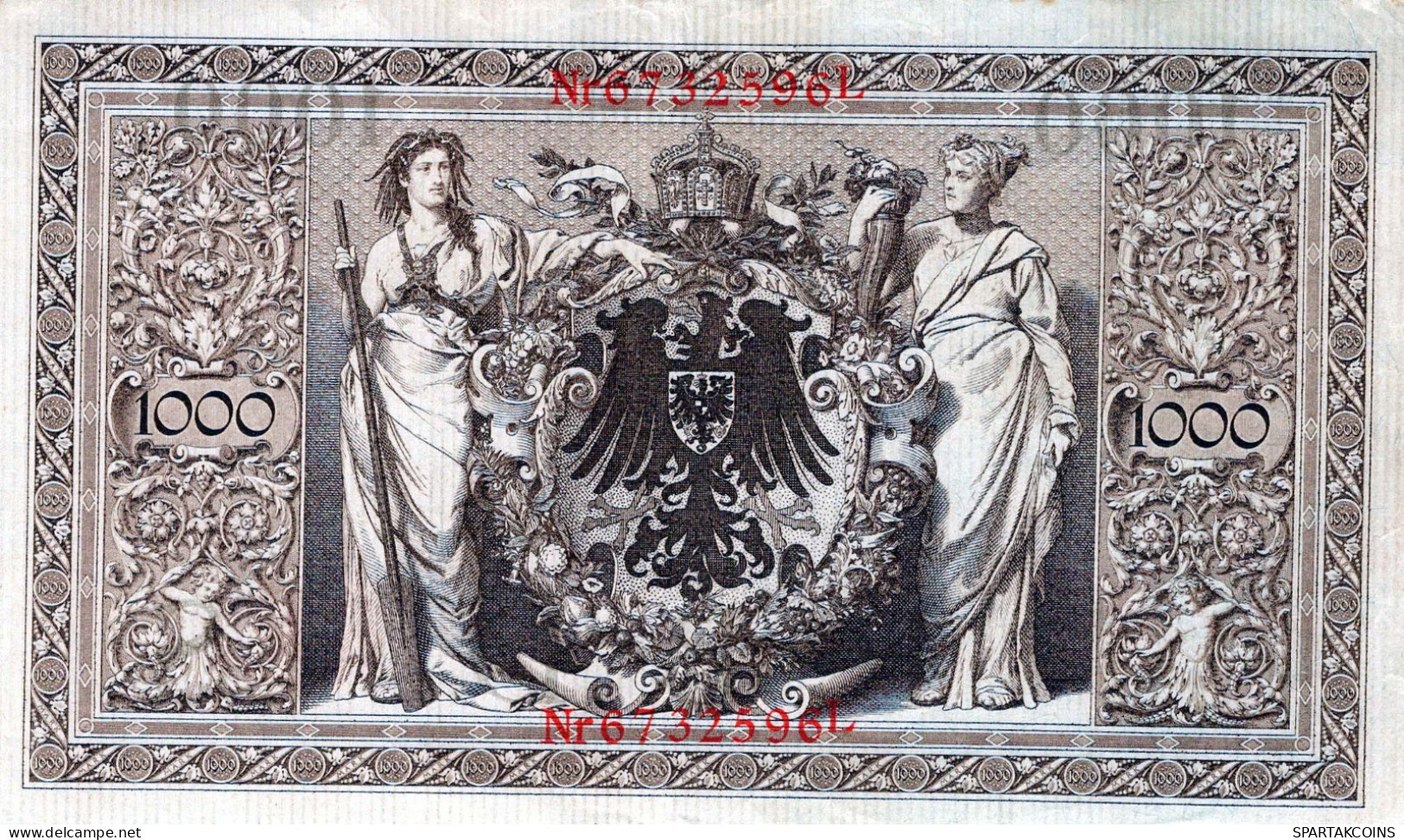 1000 MARK 1910 DEUTSCHLAND Papiergeld Banknote #PL294 - [11] Lokale Uitgaven