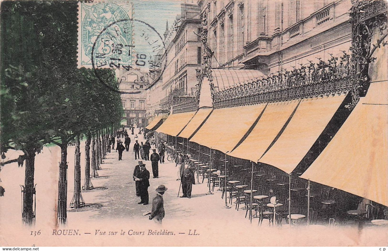 Rouen - Vue Cours Boieldieu  -  CPA °J - Rouen