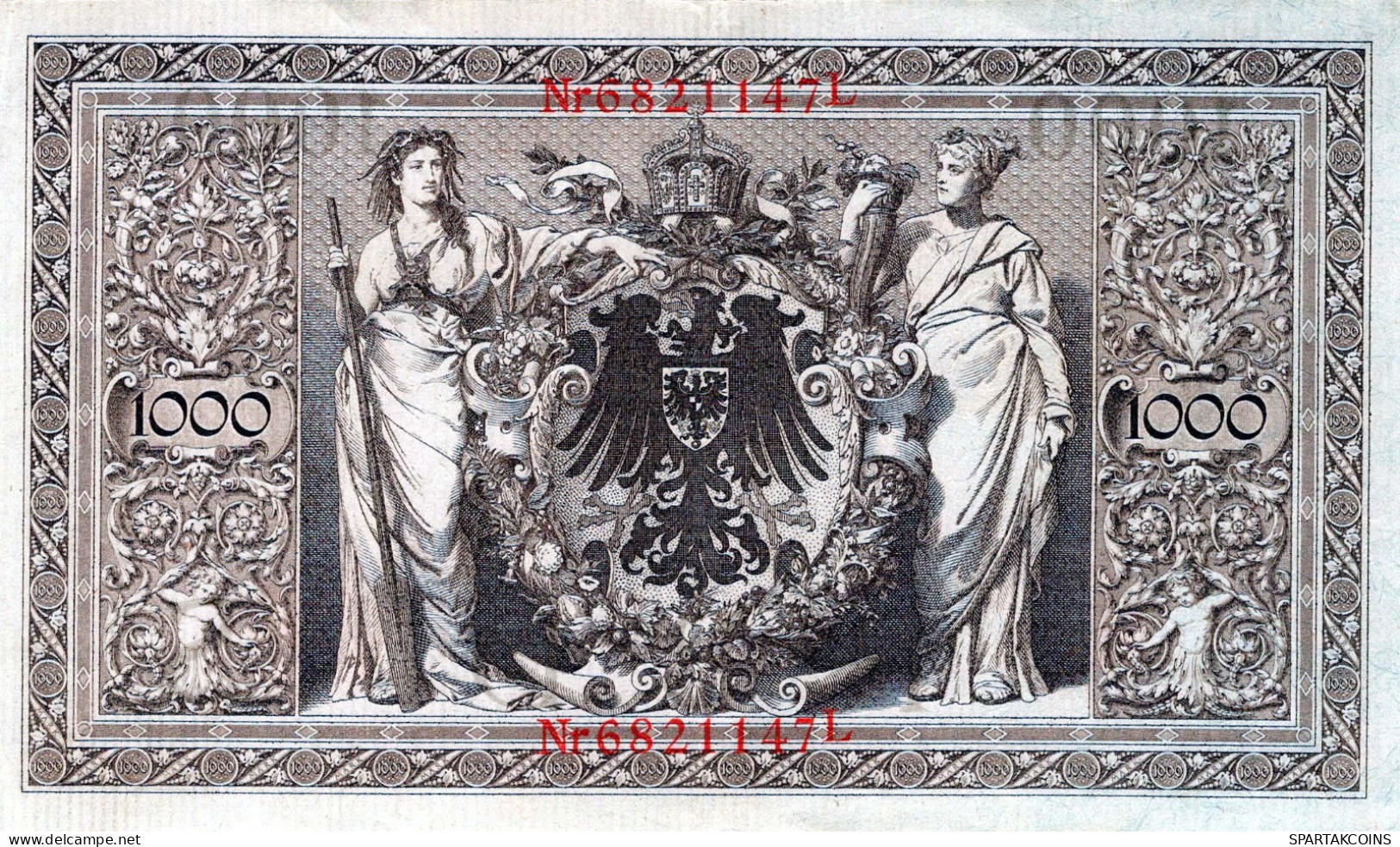 1000 MARK 1910 DEUTSCHLAND Papiergeld Banknote #PL288 - [11] Lokale Uitgaven