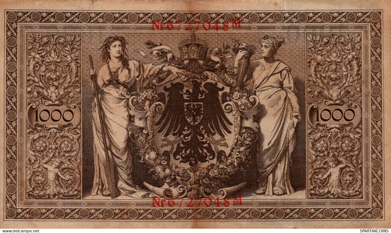 1000 MARK 1910 DEUTSCHLAND Papiergeld Banknote #PL283 - [11] Lokale Uitgaven