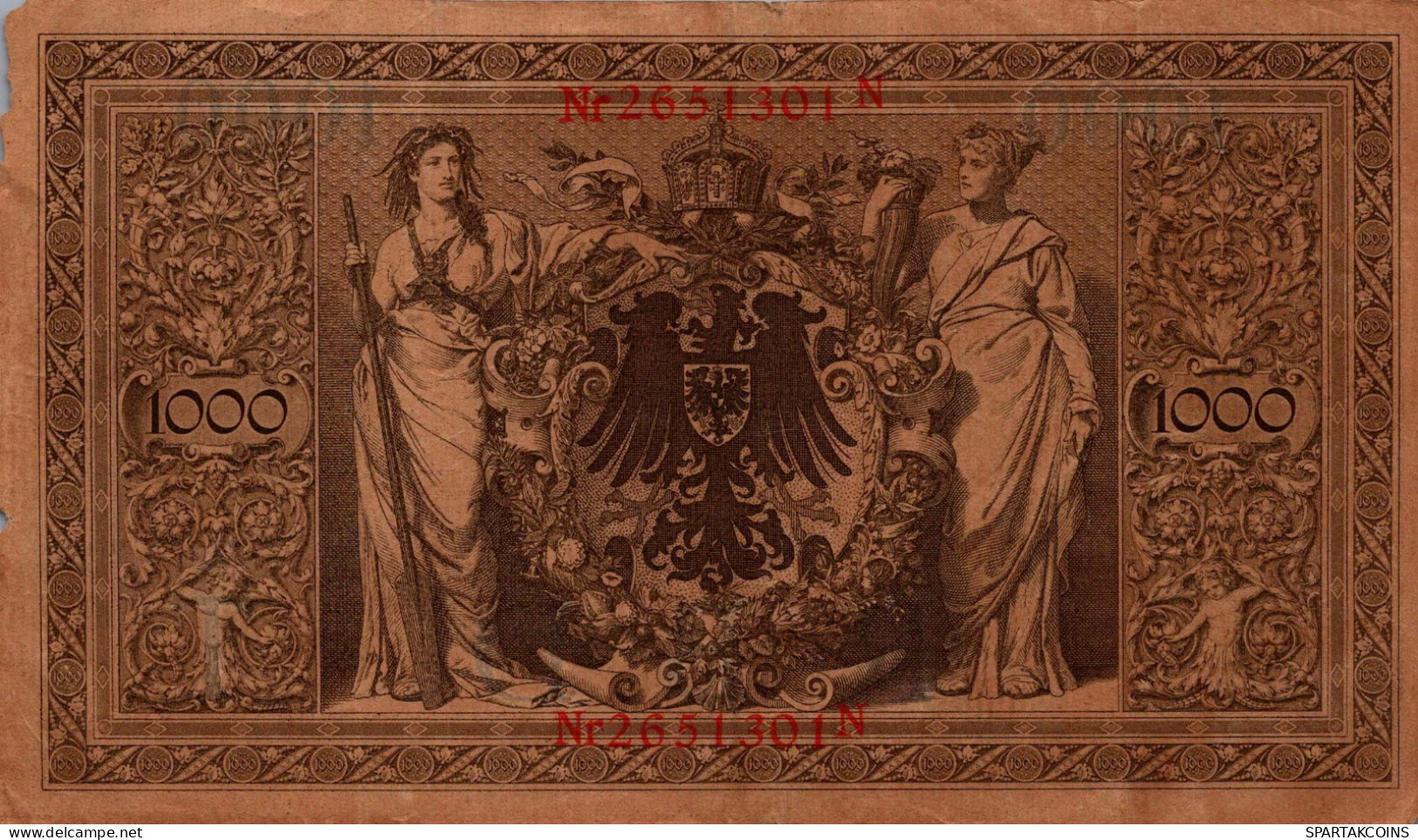 1000 MARK 1910 DEUTSCHLAND Papiergeld Banknote #PL285 - Lokale Ausgaben